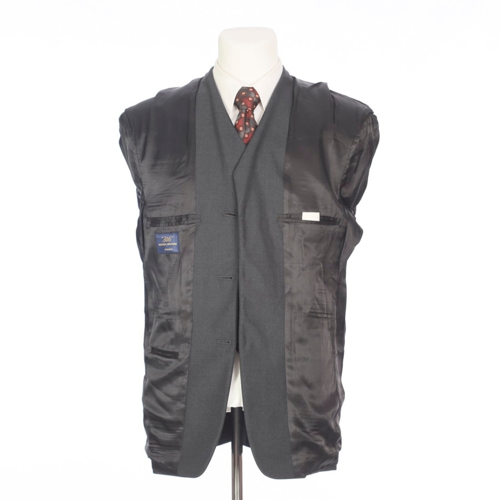 Brooks Brothers Solid Gray Stretch Wool Sport Coat - image 5